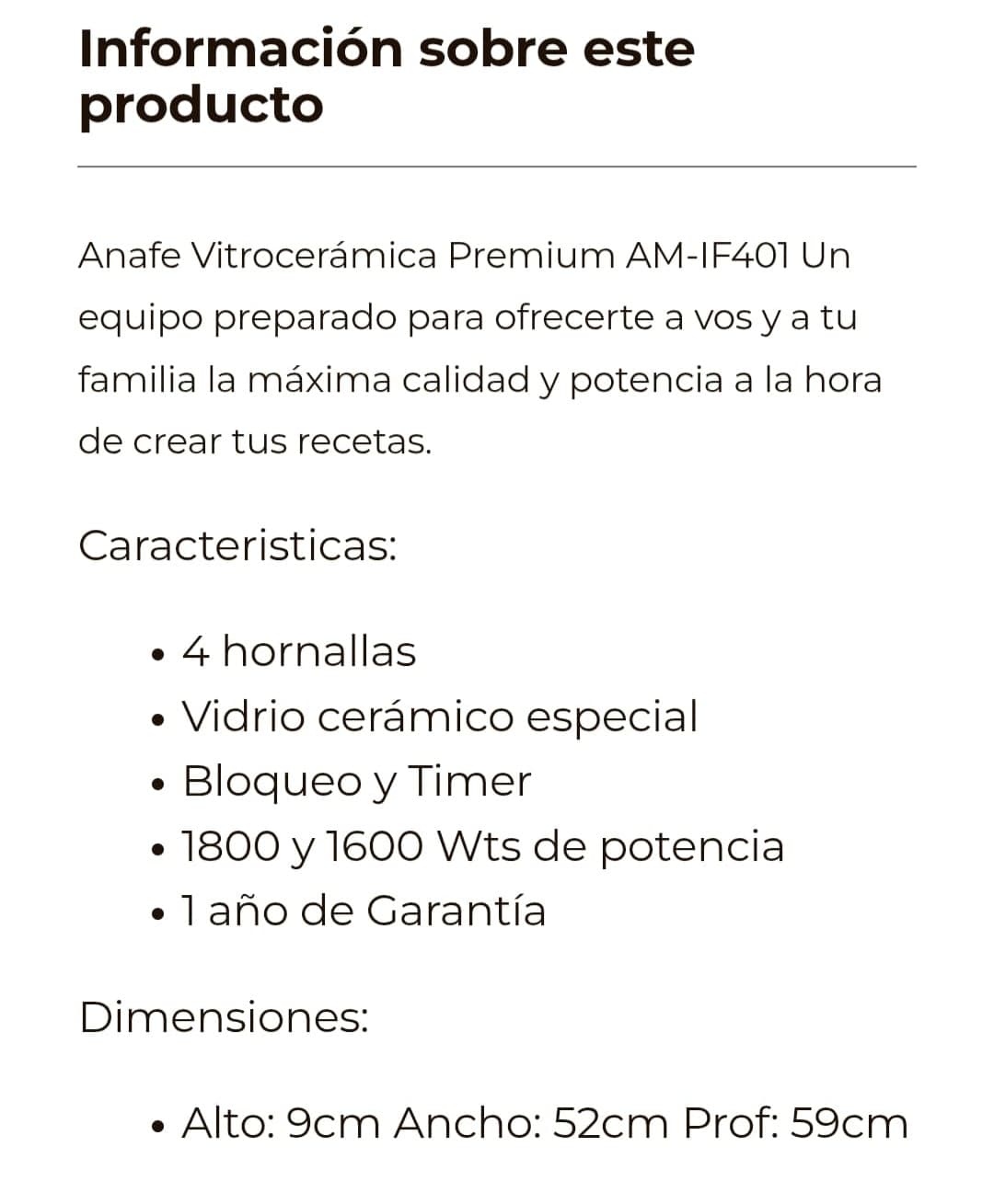 Photo by https://trato-hecho.nyc3.digitaloceanspaces.com/nextImages/14666409-37fe-45e1-8711-5dc8e9fb0830-2-anafe-vitroceramica-Screenshot_20250131_203425_Chrome.jpg